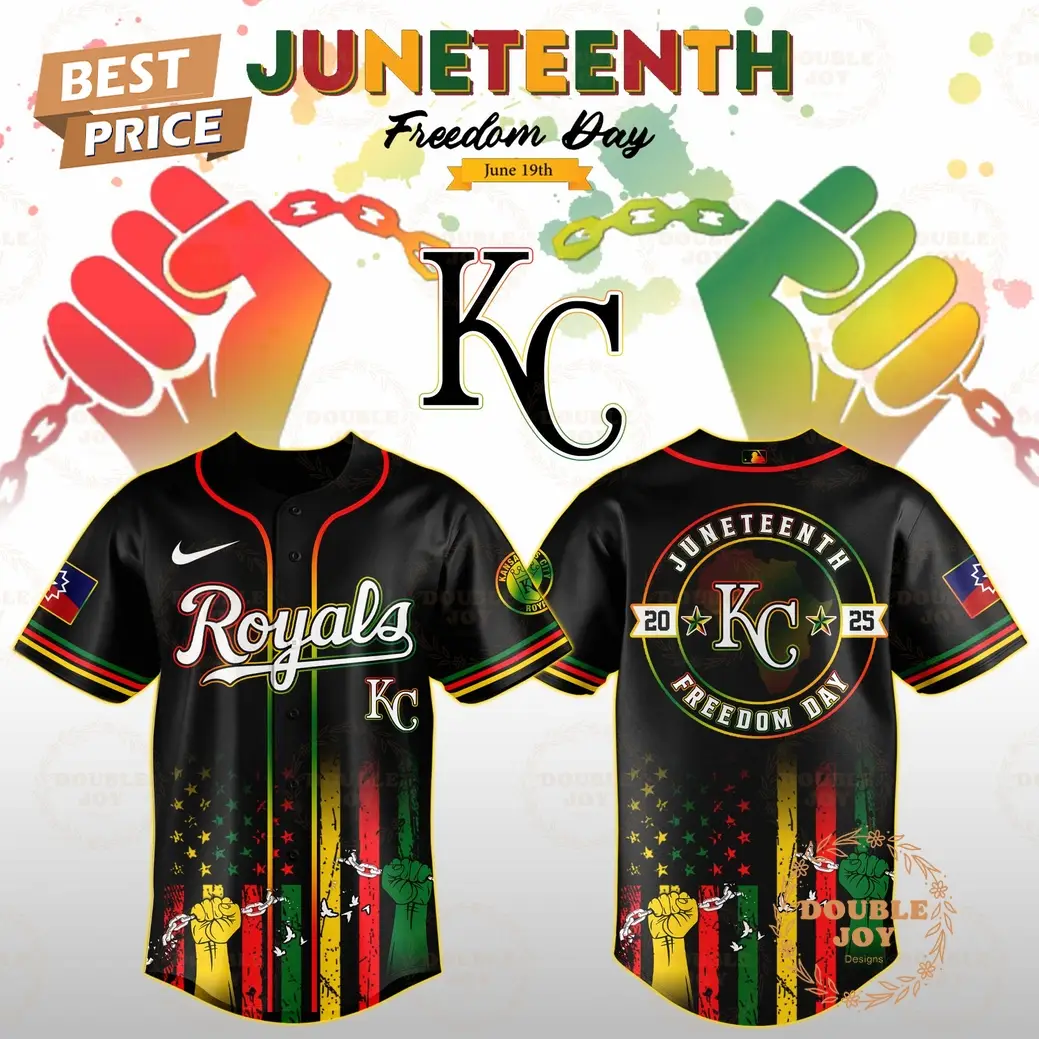 Kansas City Royals Juneteenth Freedom Day 2025 Special Edition Baseball Jersey