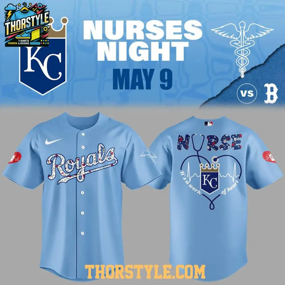 Kansas City Royals Nurses Appreciation 2025 Work Of Heart Baseball Jersey