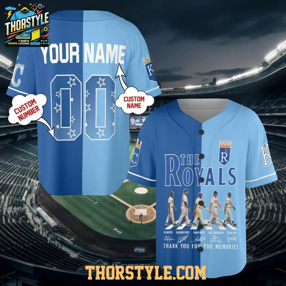 Kansas City Royals Since 1969 Thank You Personalized Baseball Jersey