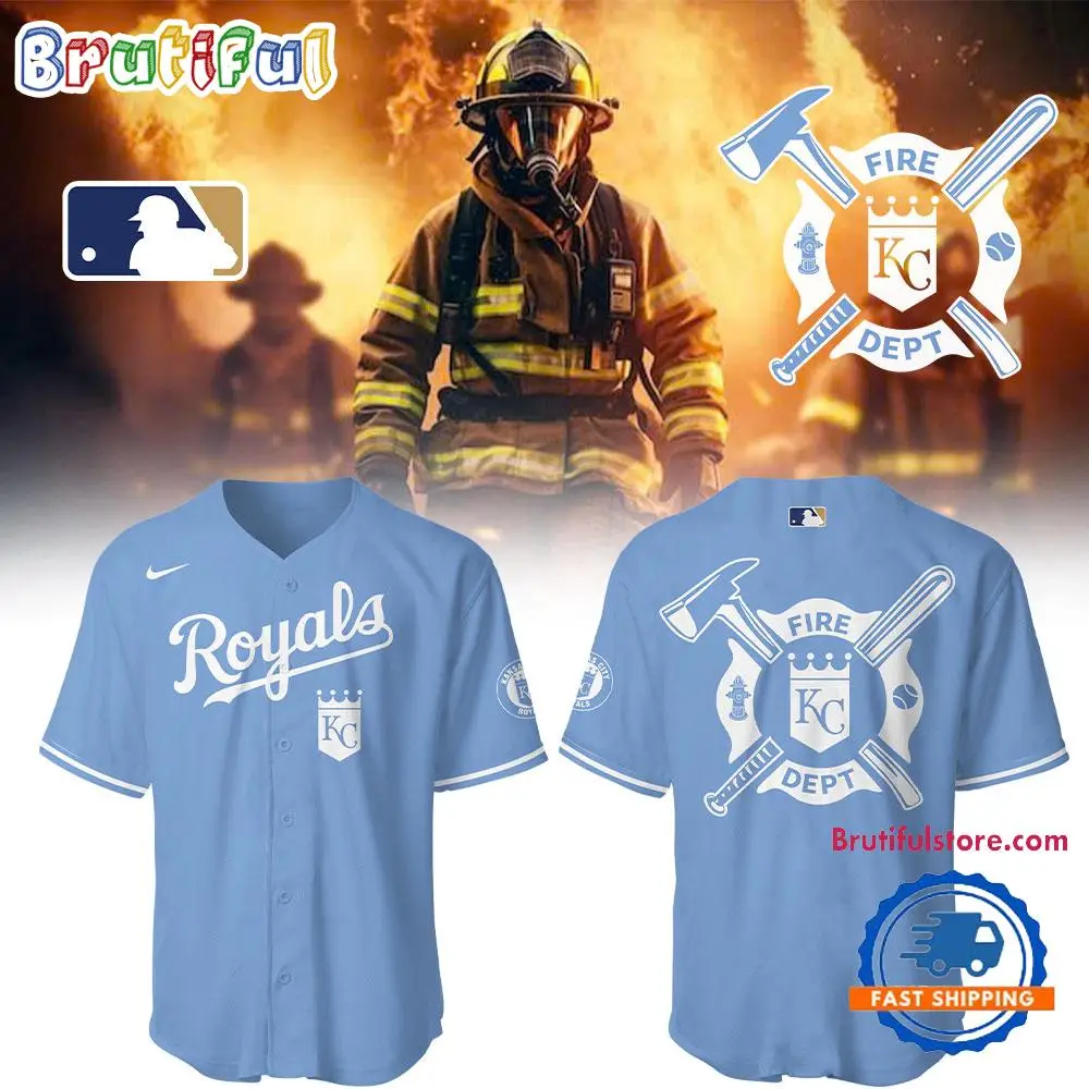 Kansas City Royals x Firefighter Appreciation Night 2025 Baseball Jersey