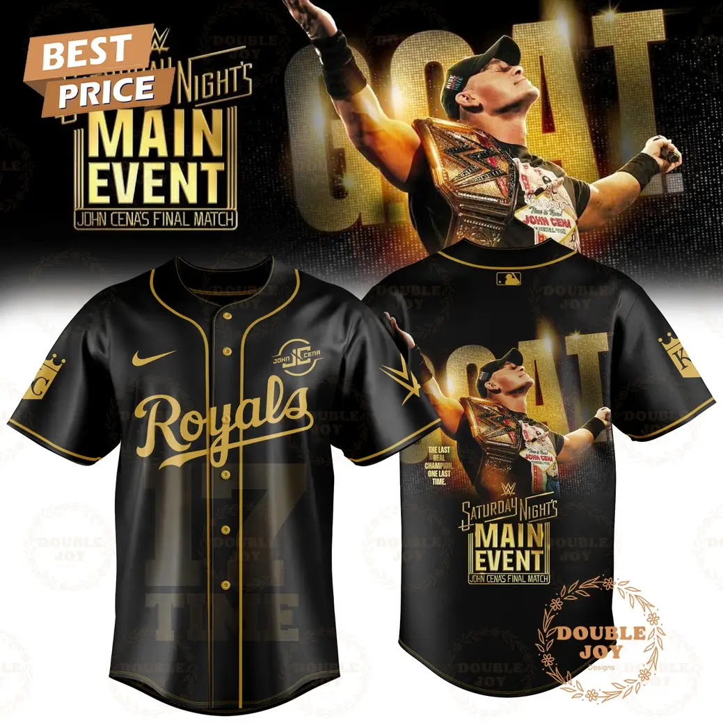 Kansas City Royals x John Cena Final Match 2025 Baseball Jersey