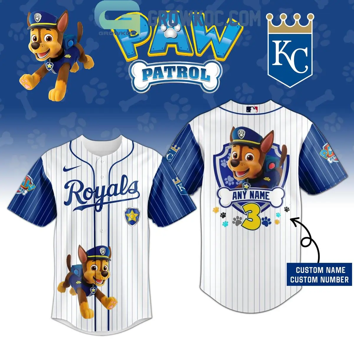Kansas City Royals x Paw Patrol Night Jersey