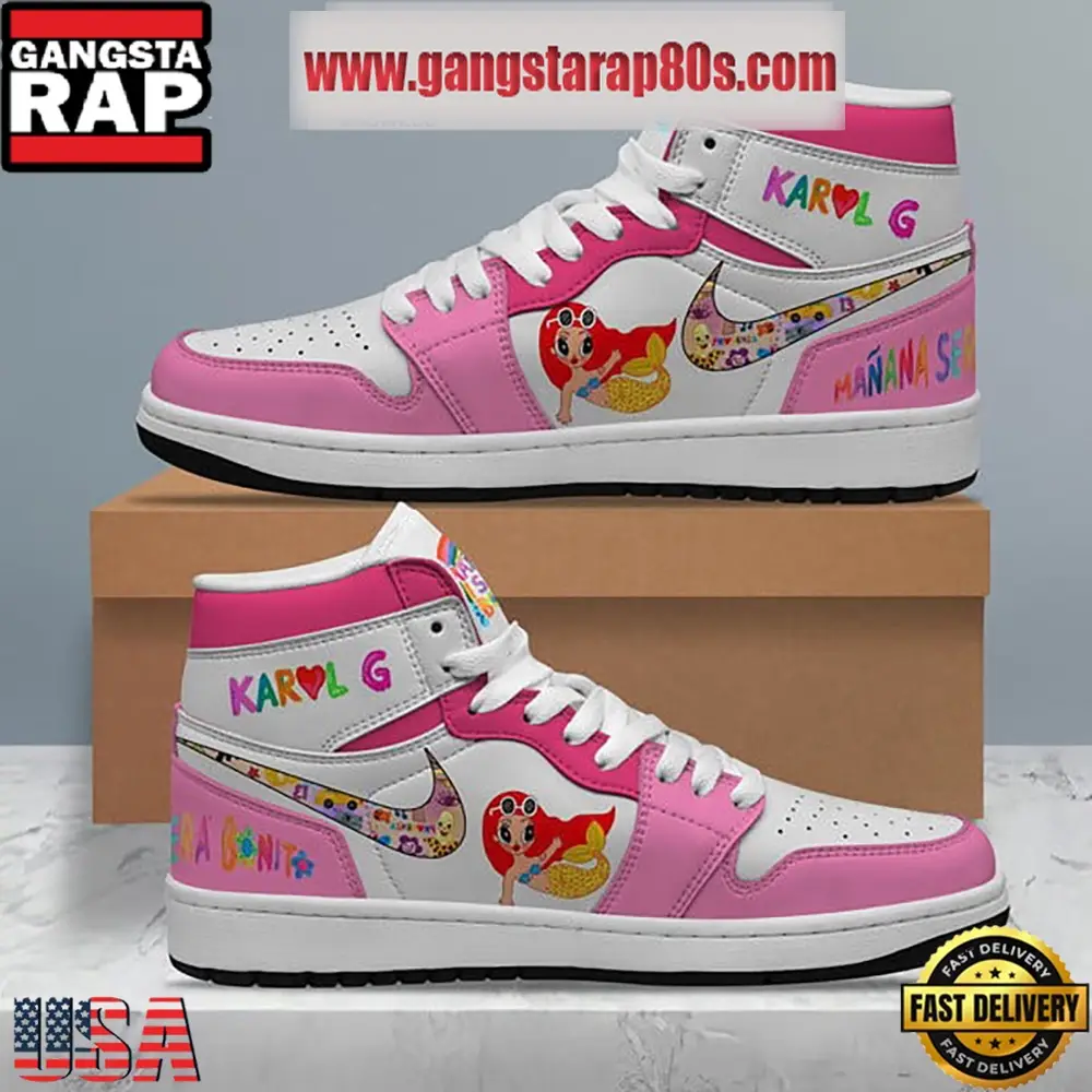 Karol G Manana Sera Bonito Love Air Jordan 1 Sneakers Shoes Karol G Manana Sera Bonito Love Air Jordan 1 Sneakers Shoes - Image 1