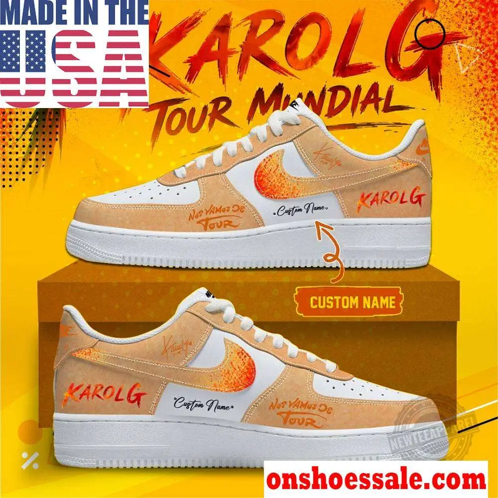 Karol G Mundial Custom Nike Air Force 1 Shoes, Gift For Fans - Best Gift Shoes