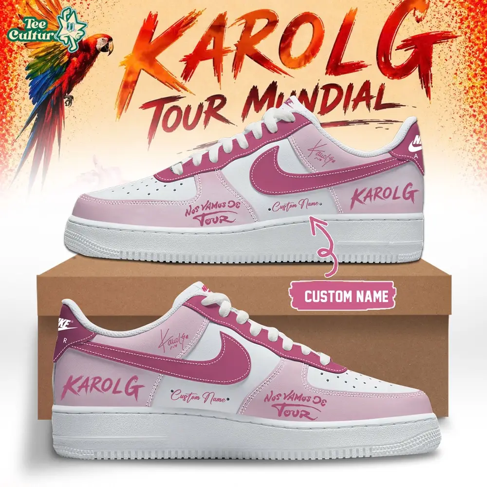 Karol G - Nos Vamos de Tour Limited Edition Signature - Pink AF1 Shoes
