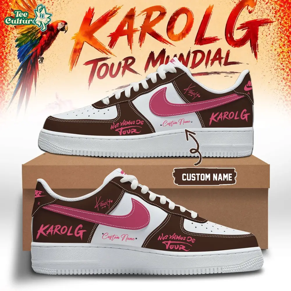 Karol G - Nos Vamos de Tour Limited Edition Signature - Red AF1 Shoes