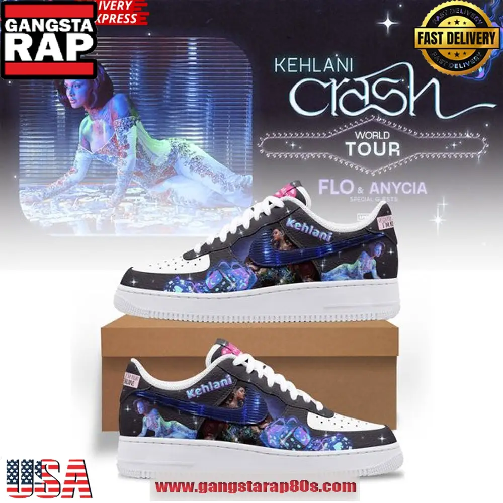 Kehlani Crash World Tour Limited Edition Air Force 1 Running Sneakers Shoes Kehlani Crash World Tour Limited Edition Air Force 1 Running Sneakers Shoes - Image 1