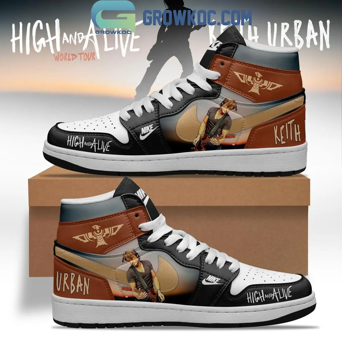 Keith Urban High And Alive World Tour Air Jordan 1 Shoes
