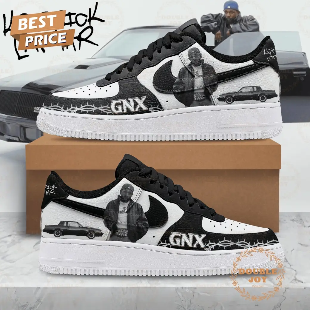 Kendrick Lamar GNX Black And White Design Air Force 1 Sneakers