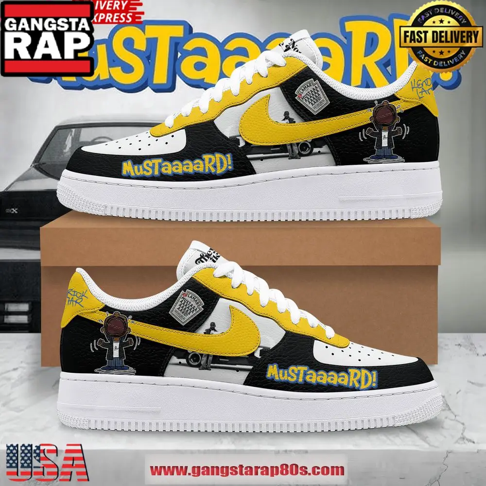 Kendrick Lamar Mustard Special Edition Air Force 1 Shoes Running Sneakers