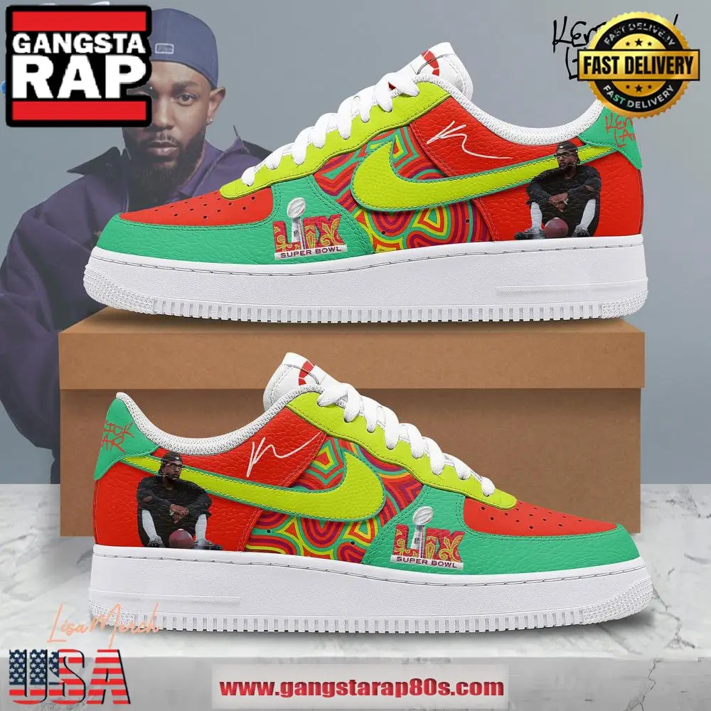 Kendrick Lamar Super Bowl LIX Air Force 1 Sneakers Running Sneakers Shoes Kendrick Lamar Super Bowl LIX Air Force 1 Sneakers Running Sneakers Shoes - Image 1