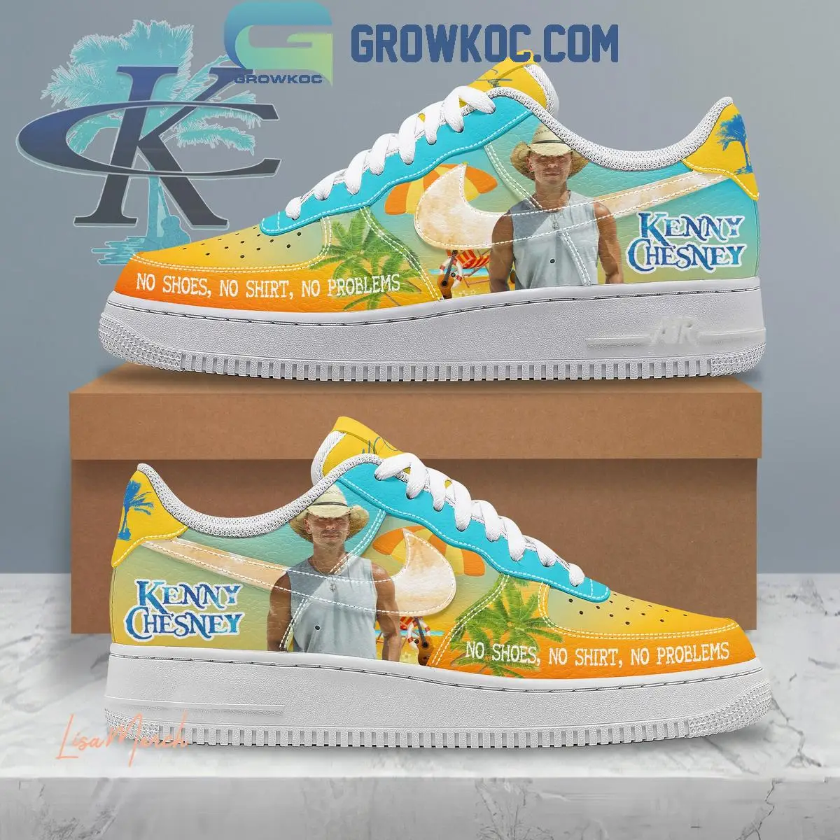 Kenny Cheskey No Shoes No Shirt No Problems Air Force 1 Shoes