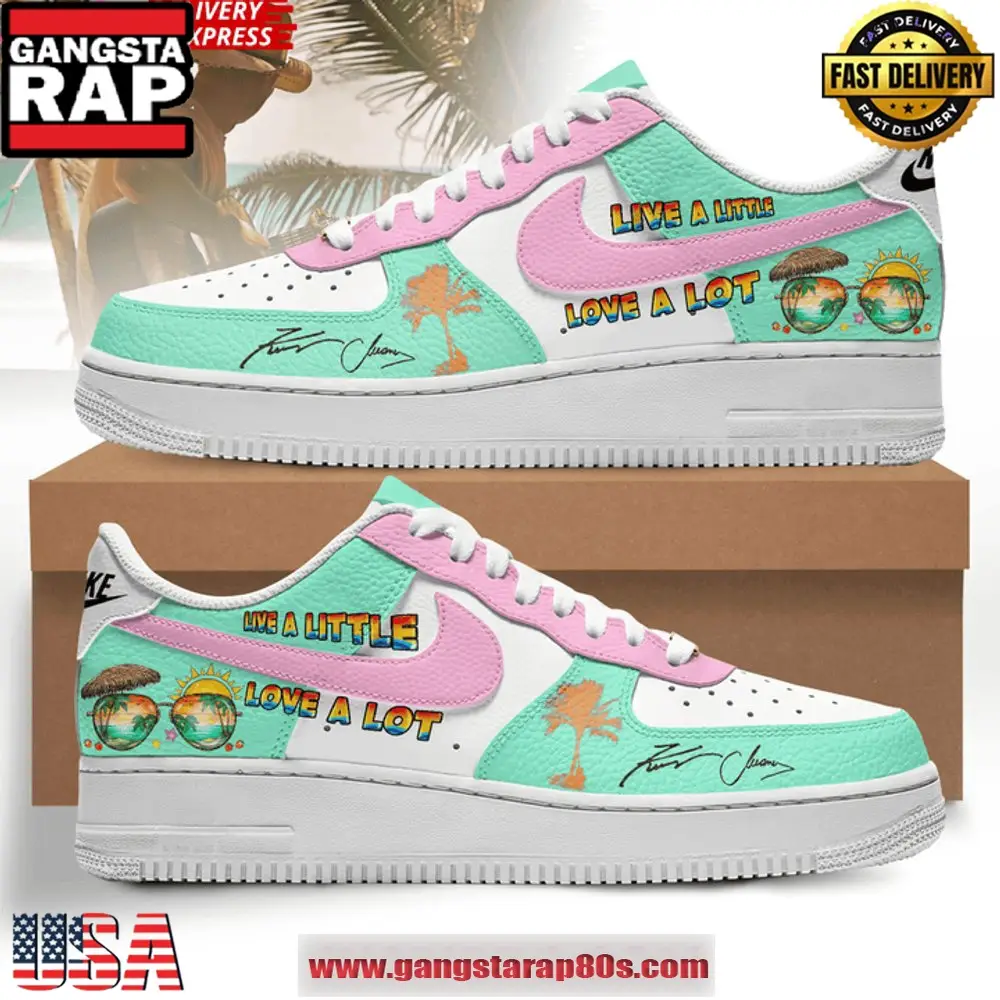 Kenny Chesney Live a Little New Design Air Force 1 Sneakers Shoes