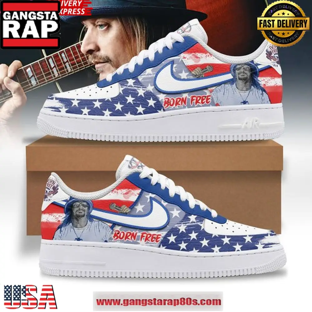 Kid Rock Born Free New Design Air Force 1 Sneakers Shoes