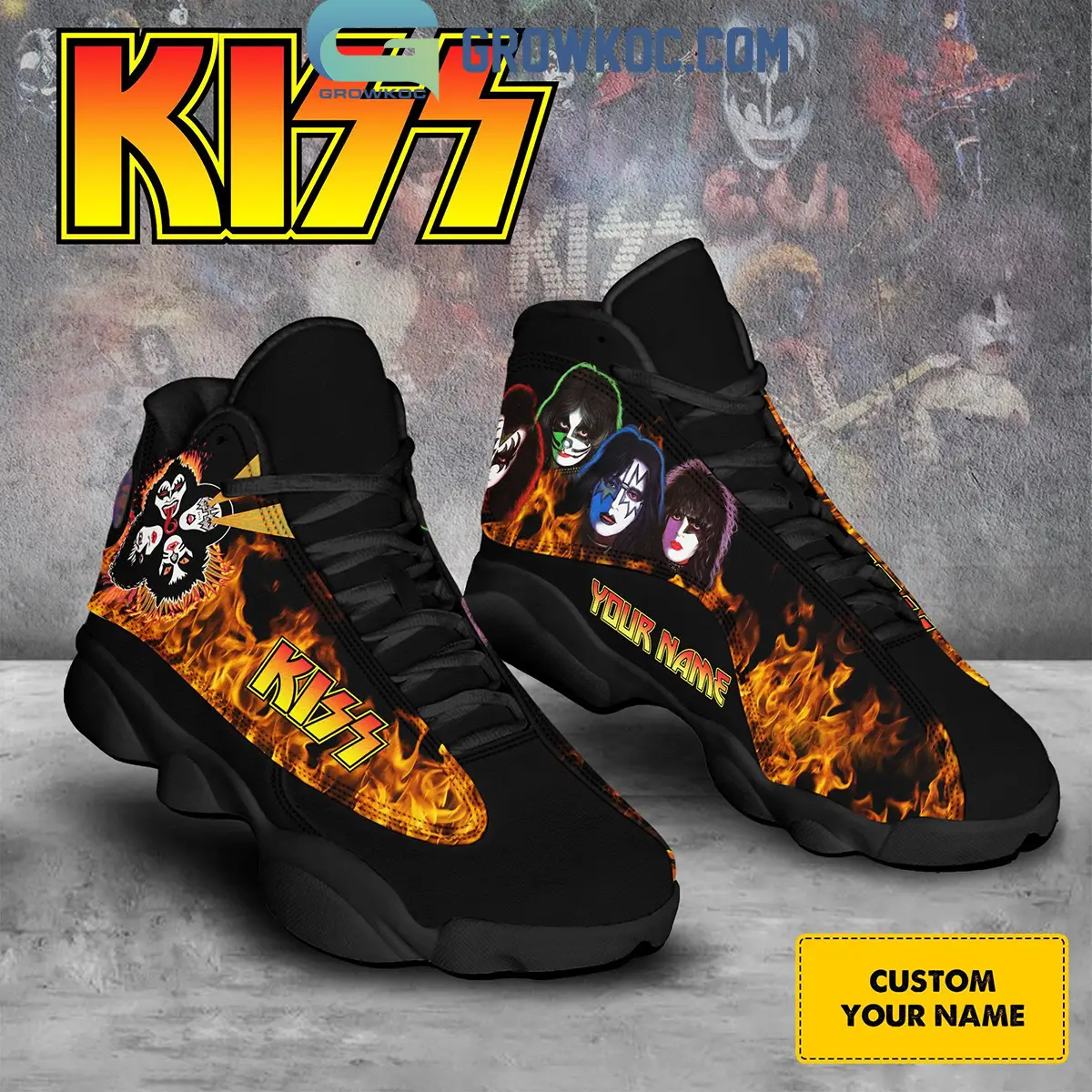 Kiss I Was Made For Lovin' You Fan Personalized Air Jordan 13 Shoes