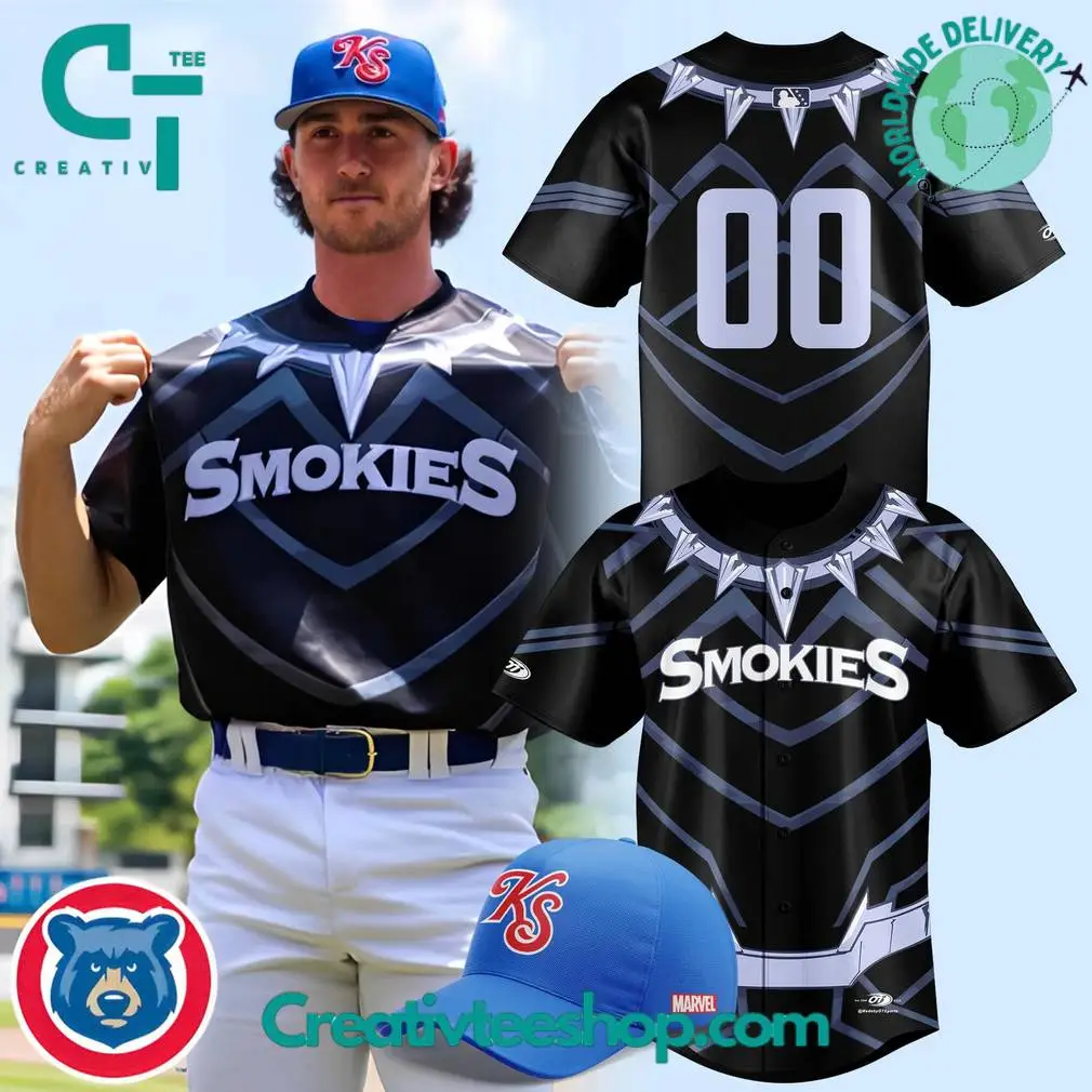Knoxville Smokies Marvel Super Hero Night Special Design Baseball Jersey