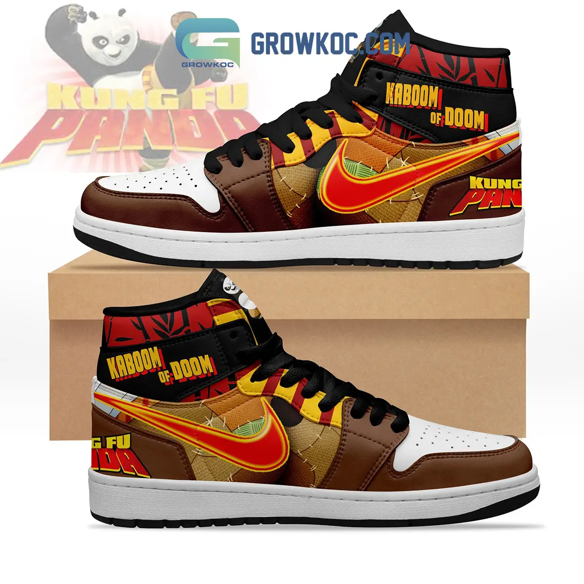 Kung Fu Panda Kaboom Of Doom Air Jordan 1 Shoes