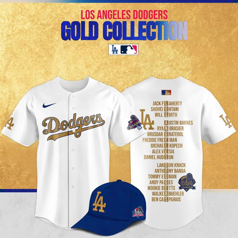 La Dodgers Gold Collection Jersey - Celebrate Champions In Style!