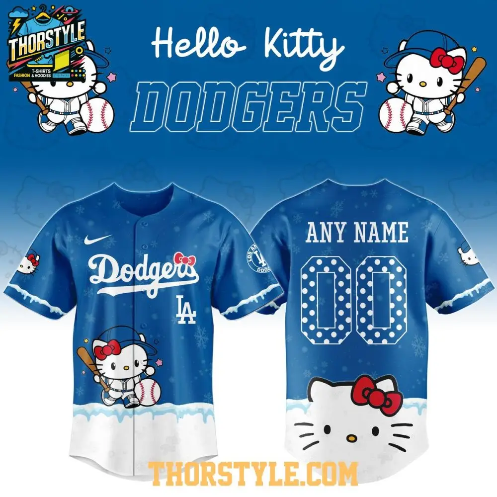La Dodgers Hello Kitty 2026 Night New Season Personalized Baseball Jersey