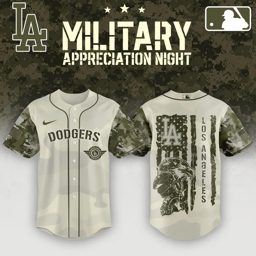 La Dodgers Military Appreciation Jersey - Limited Edition Camo Design