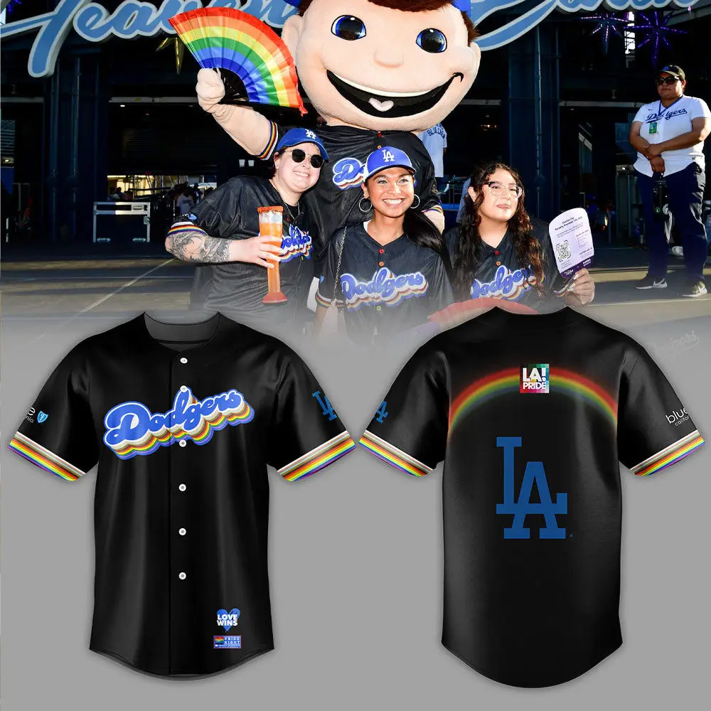 La Dodgers Pride Jersey - Celebrate In Style With Rainbow Design!