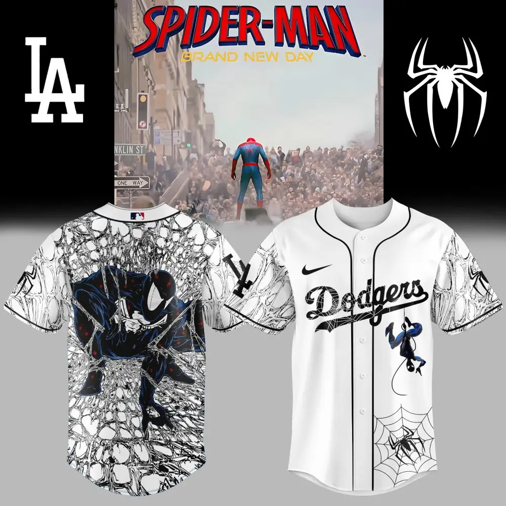 La Dodgers Spider-Man Limited Edition Jersey – Marvel X Mlb Fan Gear La Dodgers Spider-Man Limited Edition Jersey – Marvel X Mlb Fan Gear - Image 1