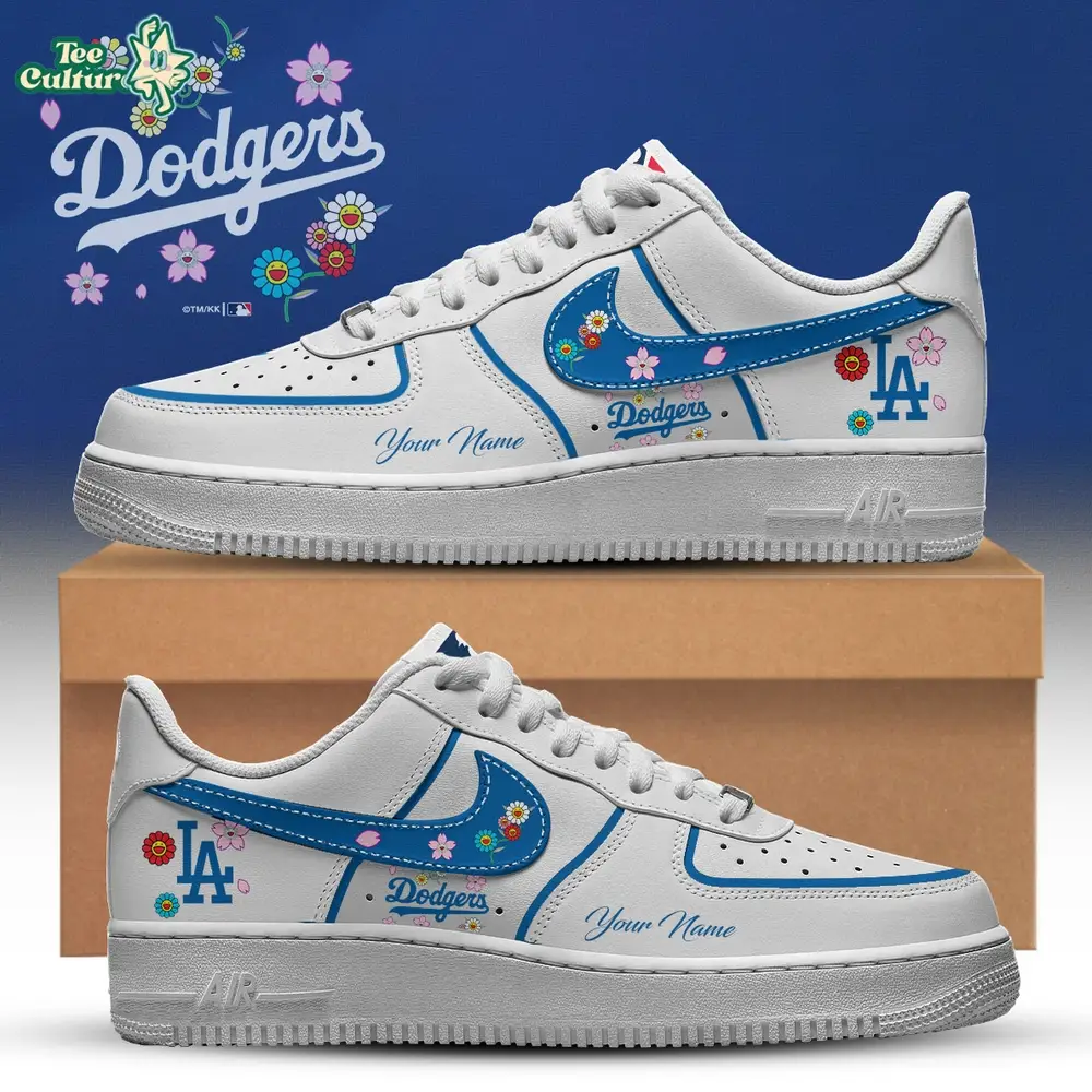 LA Dodgers x Takashi Murakami Shoes Special White Air Force 1 Limited Edition LA Dodgers x Takashi Murakami Shoes Special White Air Force 1 Limited Edition - Image 1