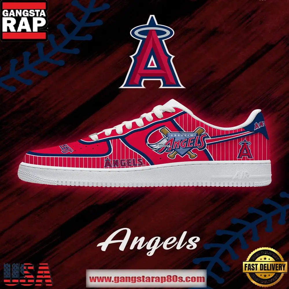 LAA Baseball Limited Edition Nike Air Force 1 Sneakers Shoes