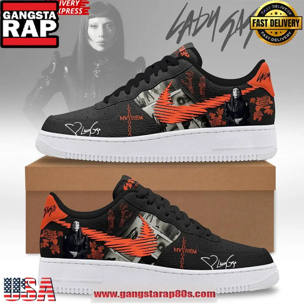 Lady Gaga Mayhem x Nike Limited Edition Air Force 1 Running Sneakers Shoes