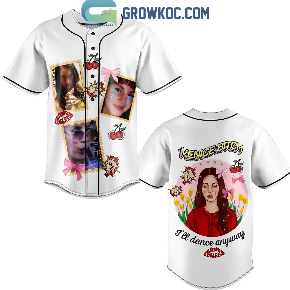 Lana Del Rey Venice Bitch I'll Dance Anyway Personalized Baseball Jersey