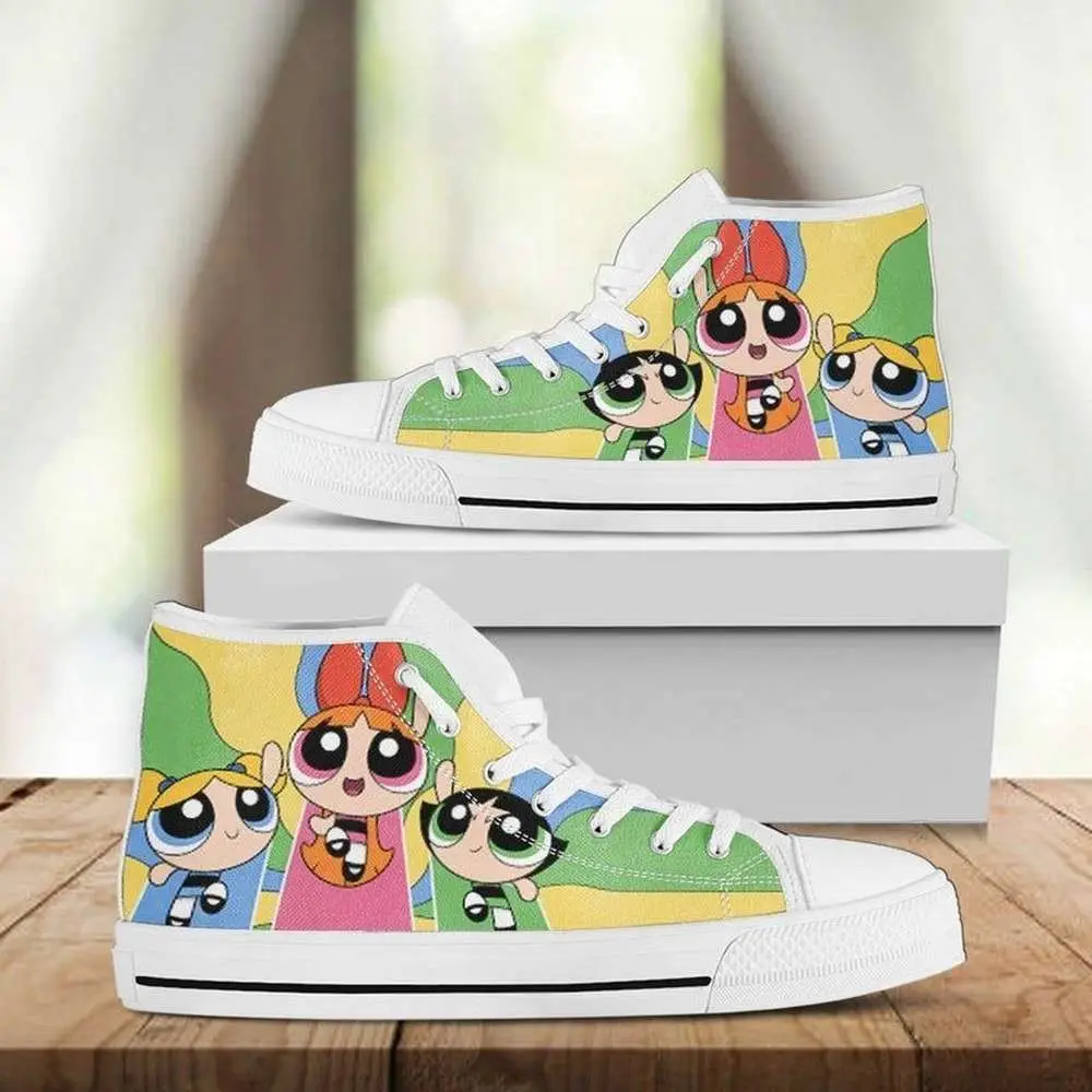 Las Supernenas The Powerpuff Girls High Top Shoes