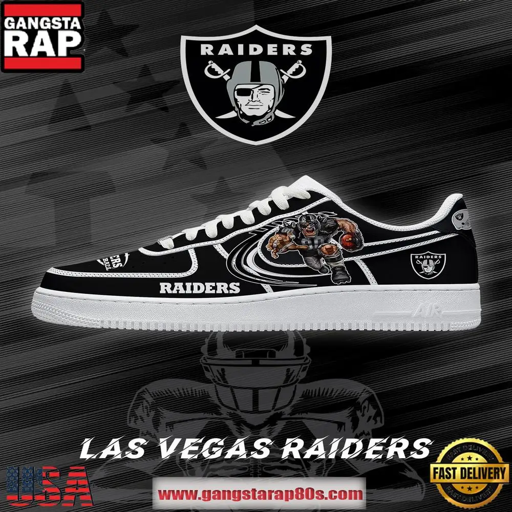 Las Vegas Football NFL Team Logo Air Force 1 Sneakers Shoes Sneakers
