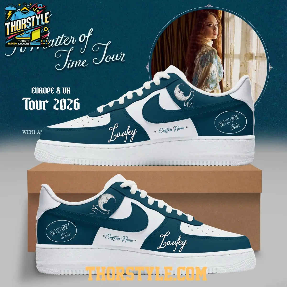 Laufey A Matter Of Time 2026 Tour EU&UK Personalized Air Force 1 Shoes