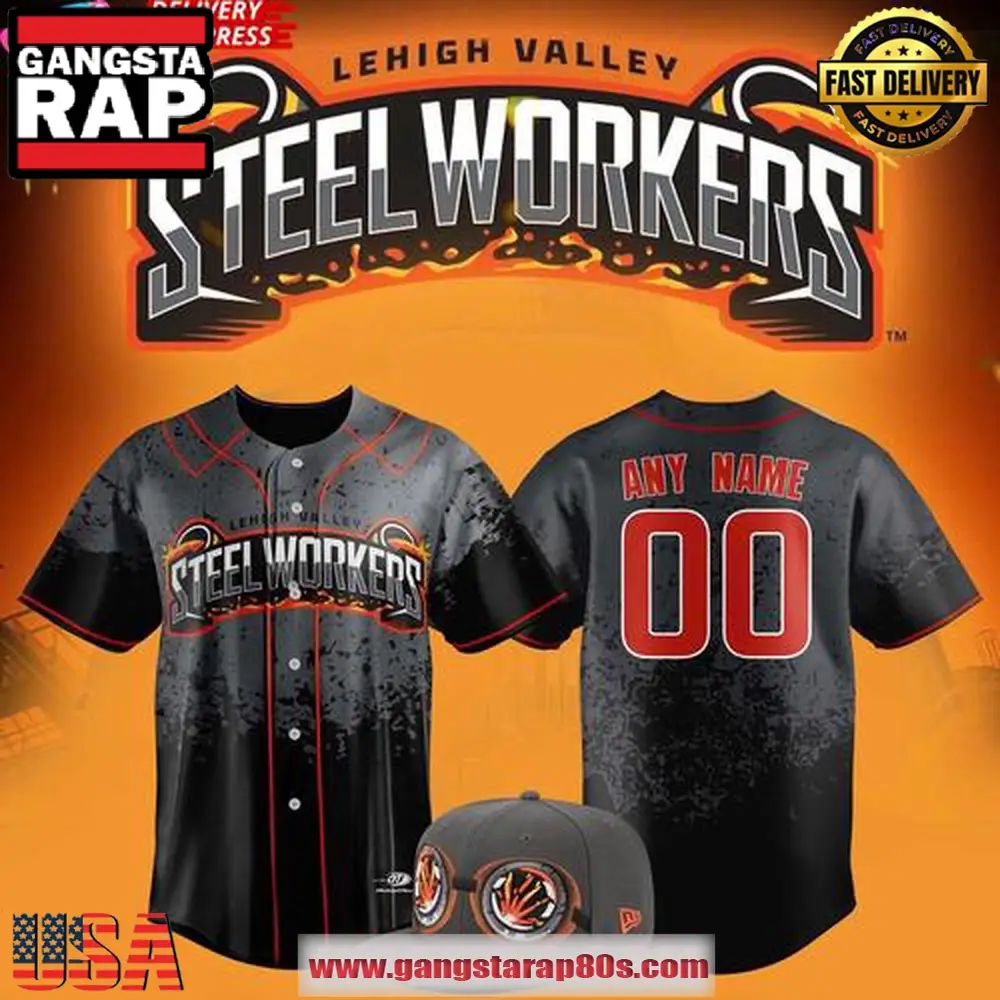 Lehigh Valley IronPigs Steelworker 2025 Custom Baseball Jersey Shirt