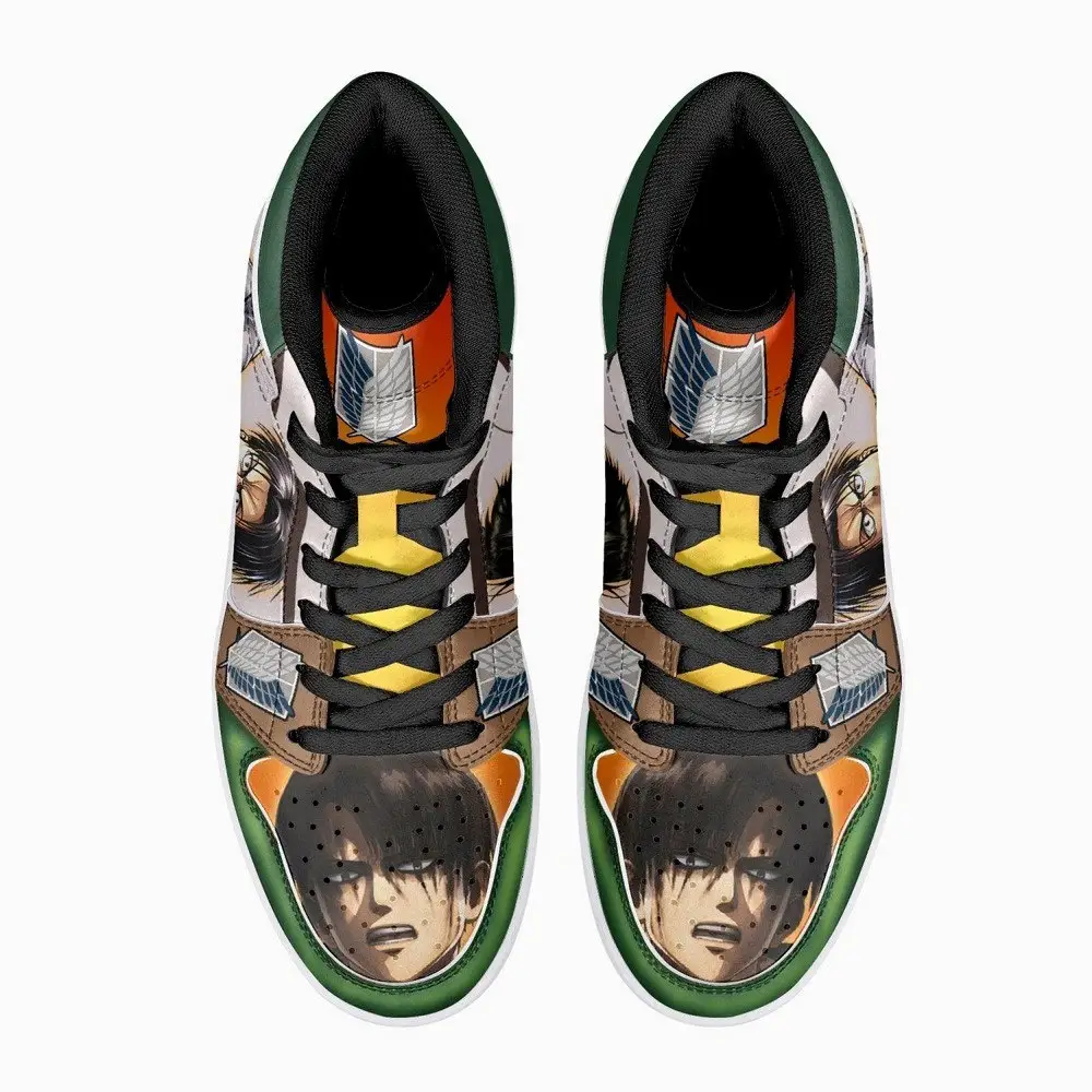 Levi Ackerman Shingeki No Kyojin JD1 High Top Shoes