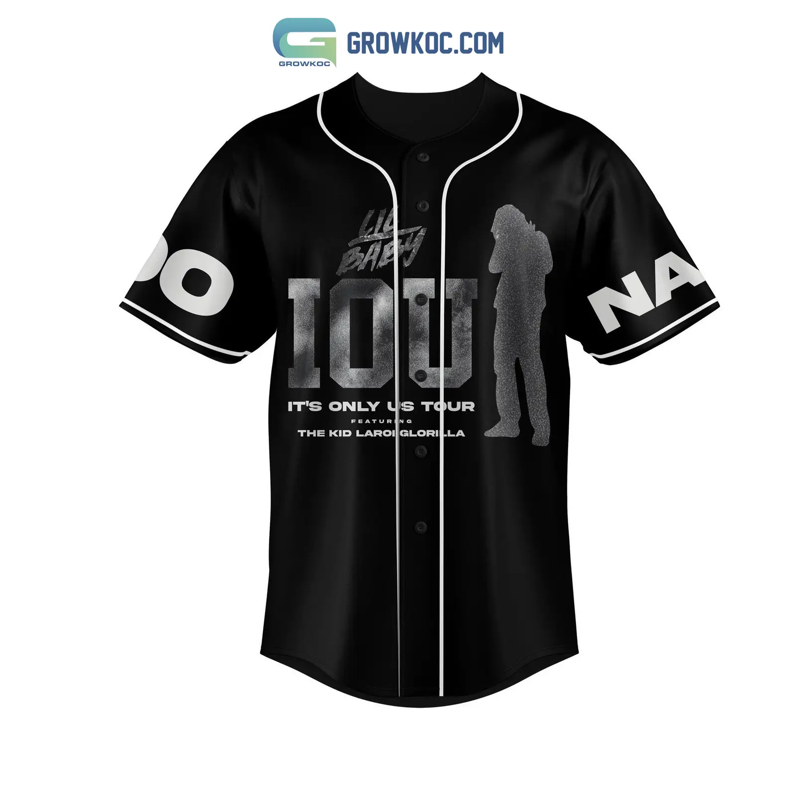 Lil Baby IOS It's Only Us Tour 2023 Personalized Baseball Jersey