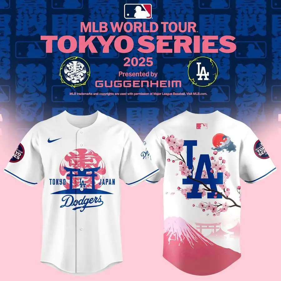 Limited Edition 2025 Tokyo Series La Dodgers Jersey - Mlb World Tour Exclusive