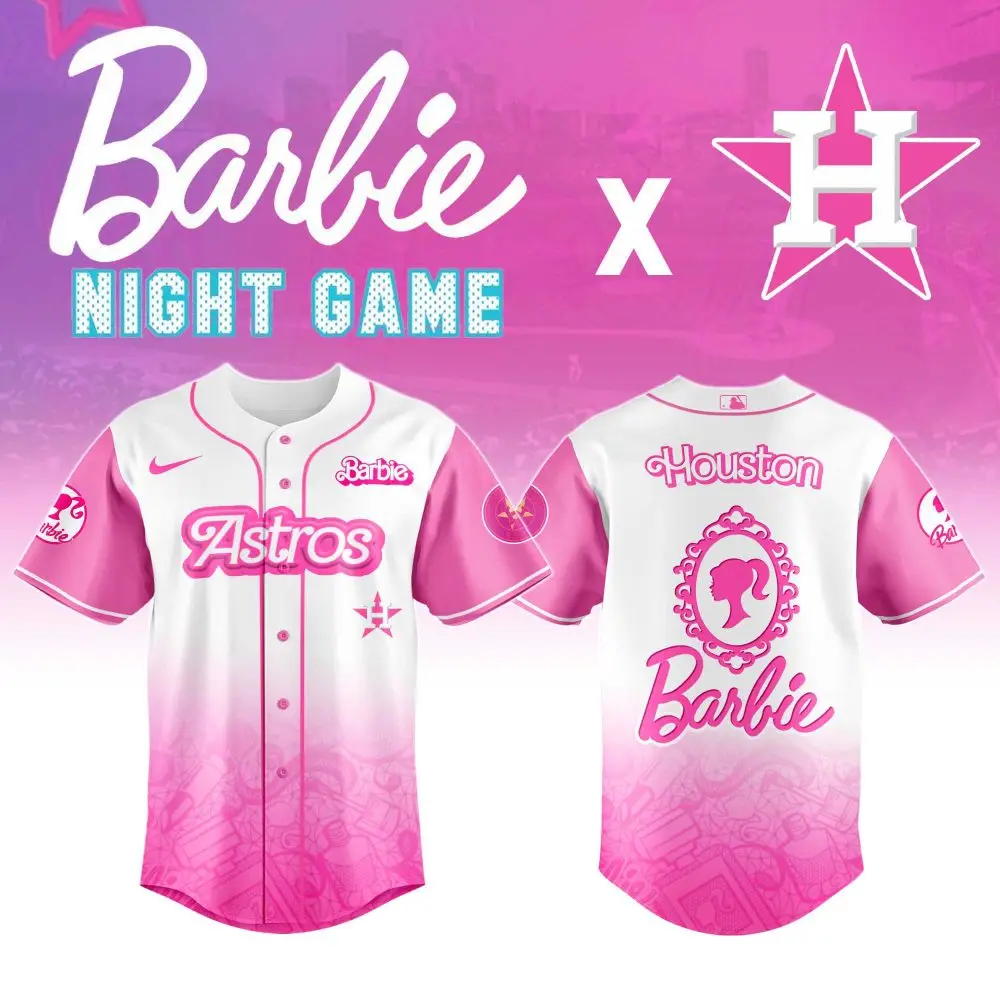 Limited Edition Barbie X Houston Astros Jersey - Pink Night Game Collection