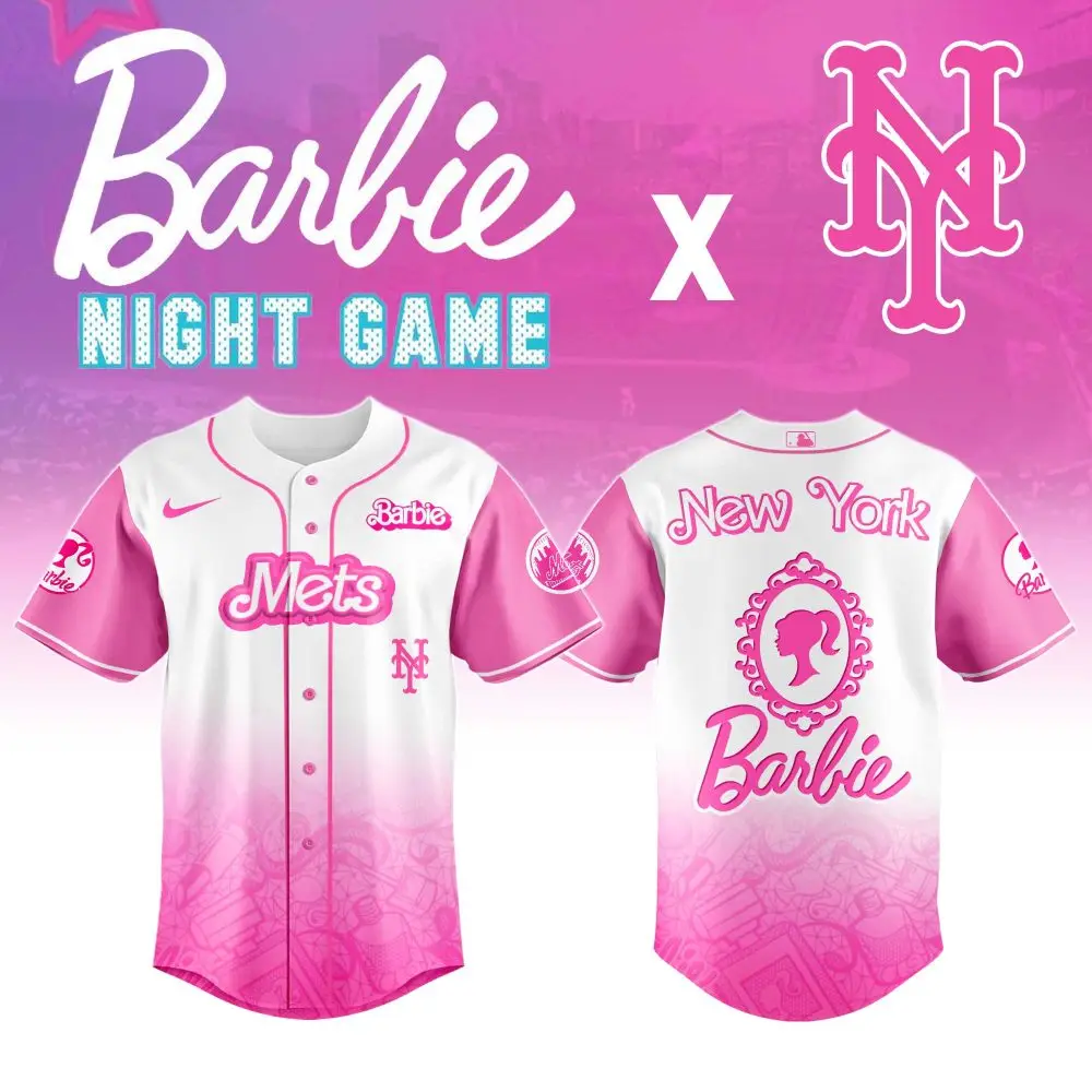 Limited Edition Barbie X Mets Jersey - Perfect For Fans & Collectors!
