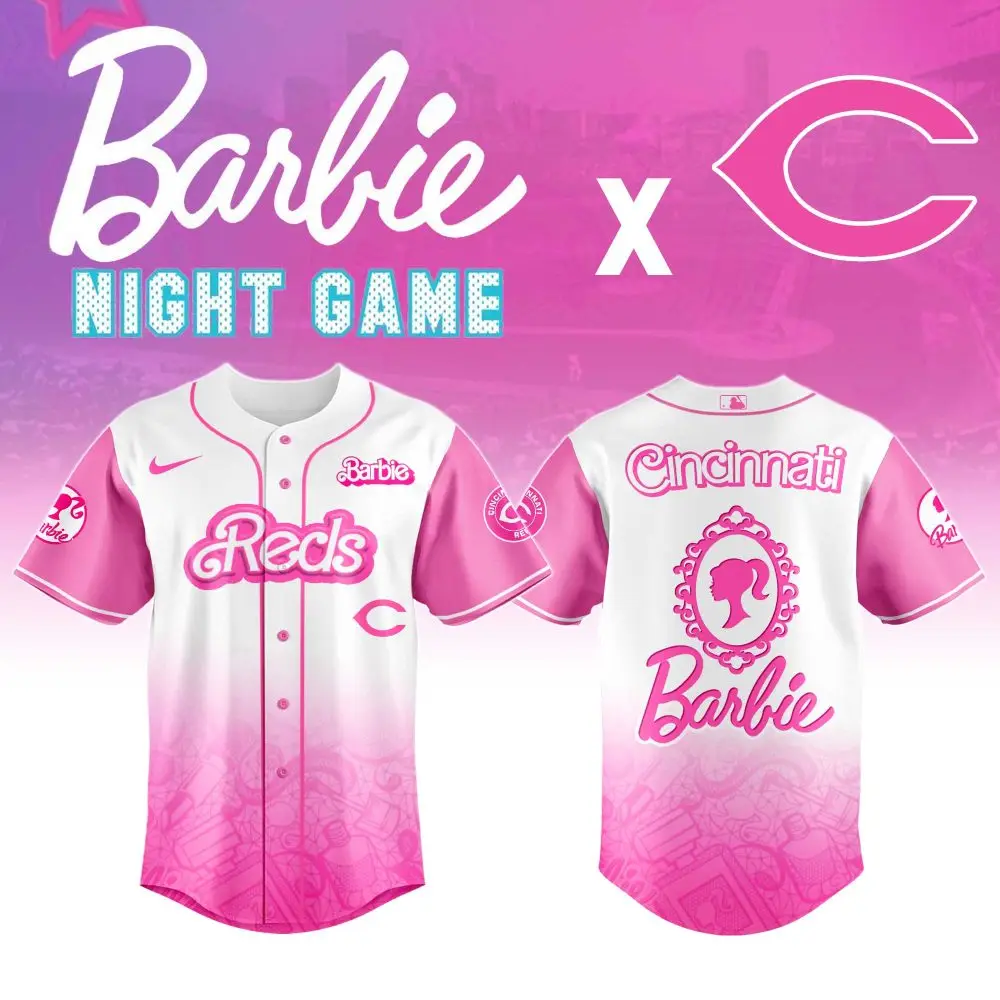 Limited Edition Barbie X Reds Baseball Jersey - Cincinnati Night Game Special