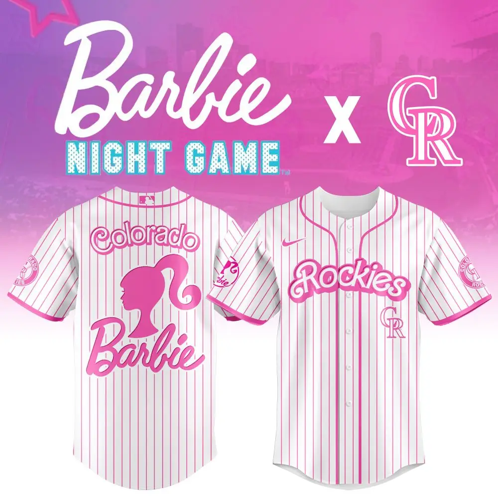 Limited Edition Barbie X Rockies Jersey – Perfect For Fans & Collectors!