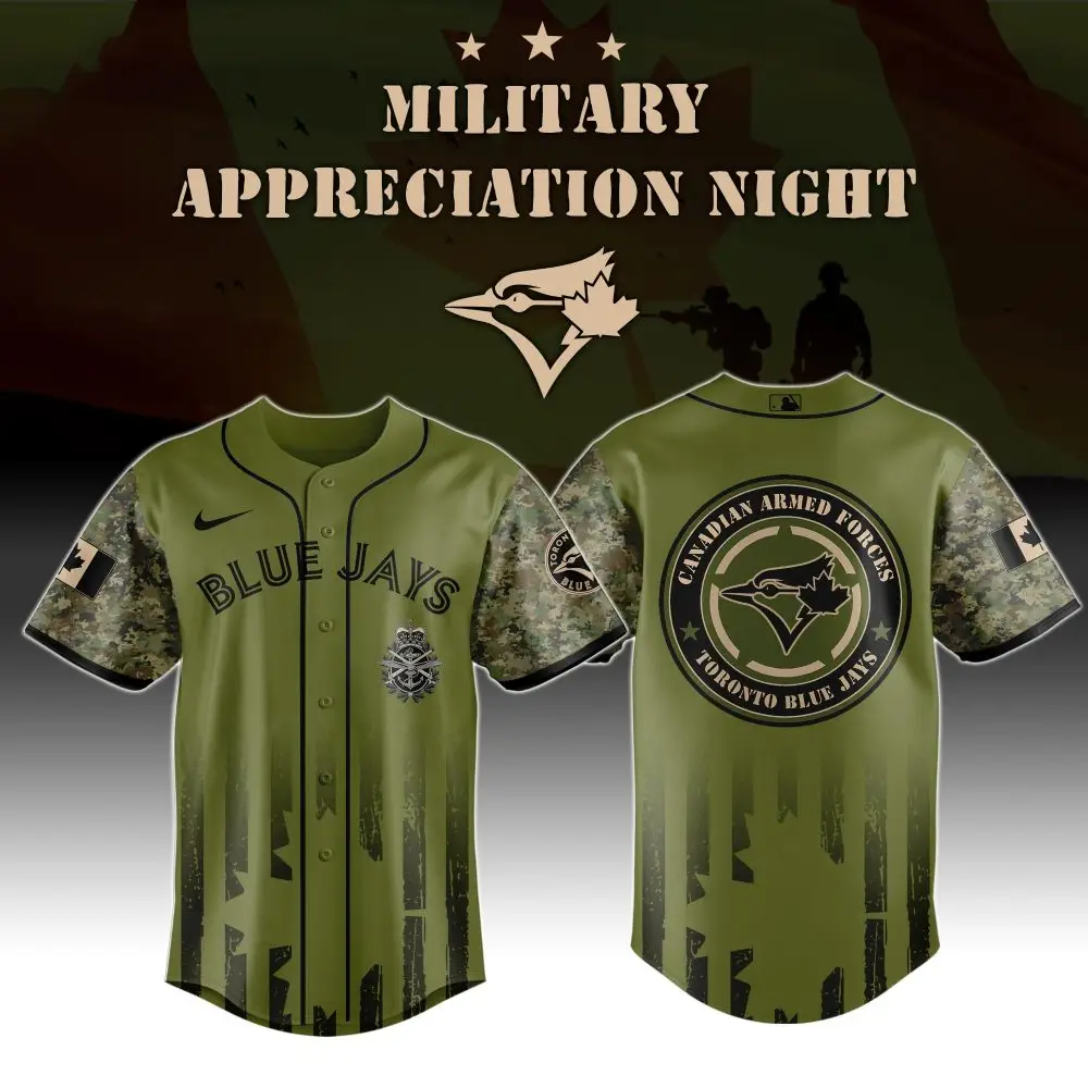 Limited Edition Blue Jays Military Appreciation Jersey - Honor & Support In Style!