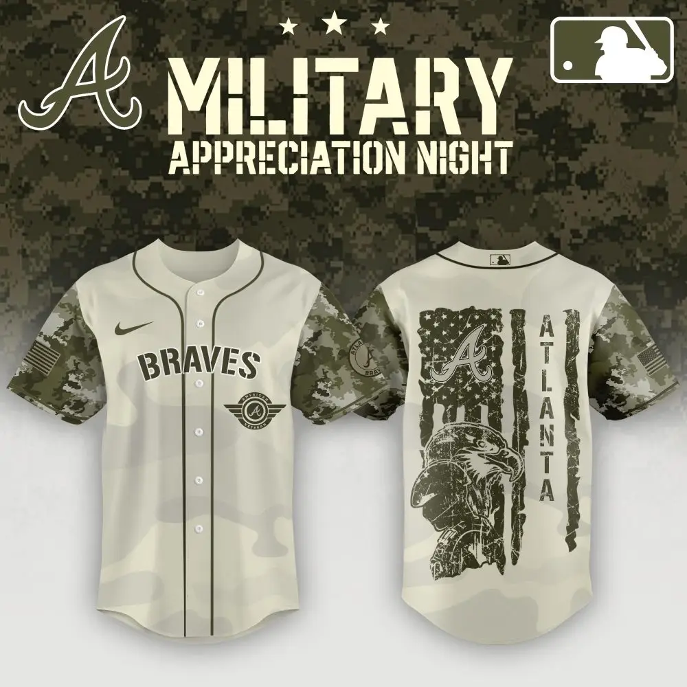 Limited Edition Braves Military Appreciation Jersey – Support Your Team In Style!