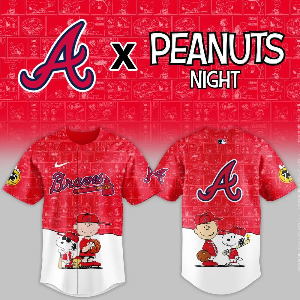 Limited Edition Braves X Peanuts Night Jersey – Celebrate In Style!