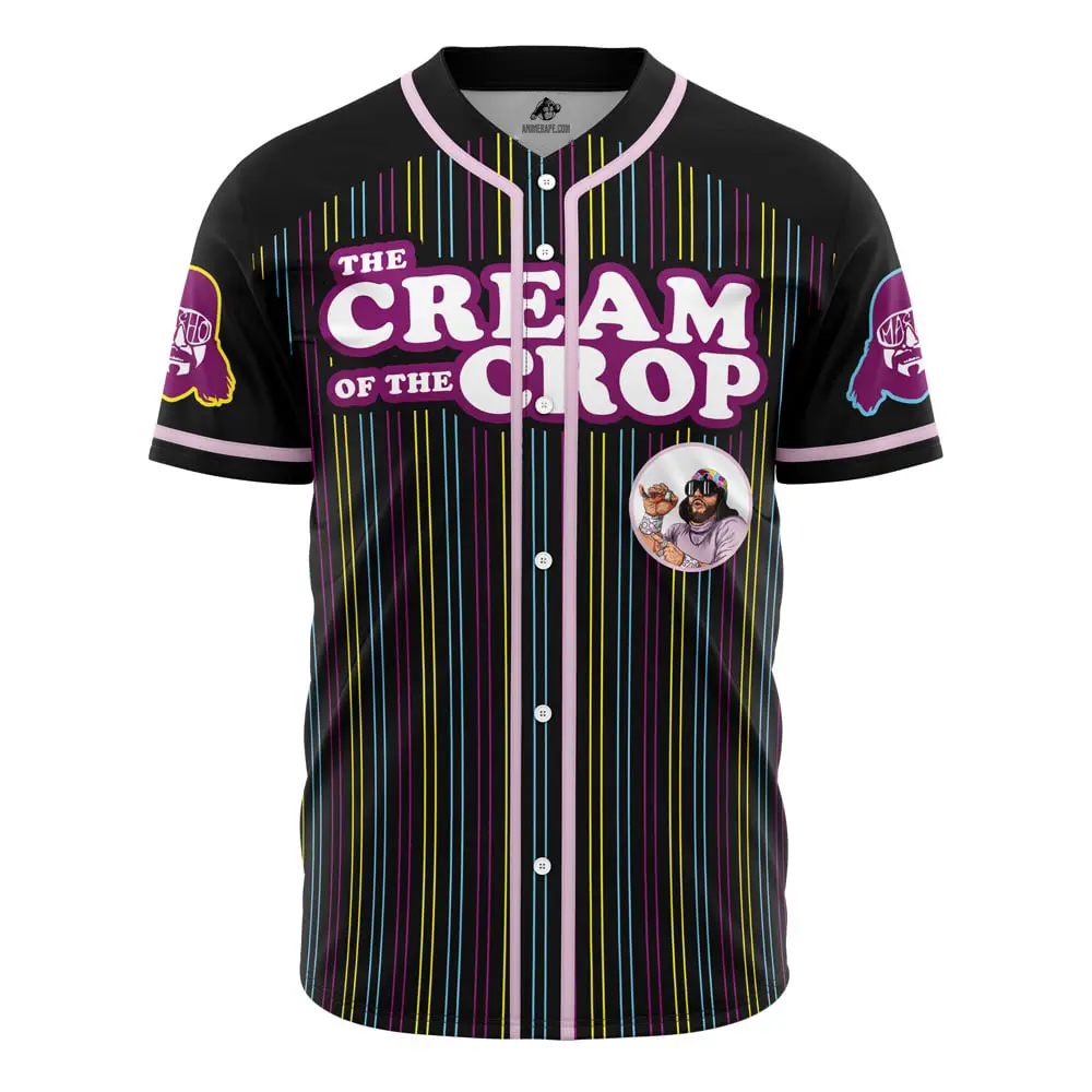 Limited Edition 'Cream Of The Crop' Baseball Jersey - Vibrant Stripes & Iconic Design!