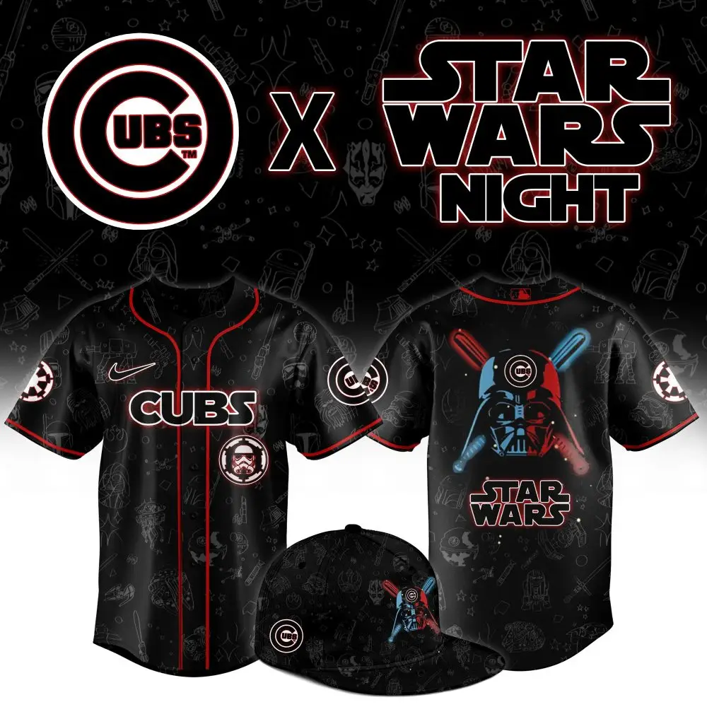 Limited Edition Cubs X Star Wars Night Jersey – Perfect For Fans & Collectors!