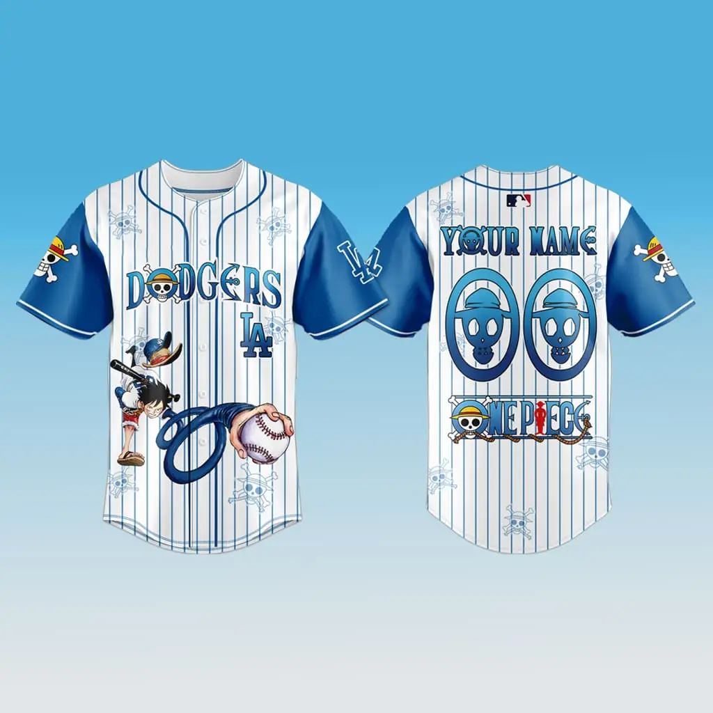 Limited Edition Dodgers X One Piece Jersey – Customize Your Own Name! Limited Edition Dodgers X One Piece Jersey – Customize Your Own Name! - Image 1