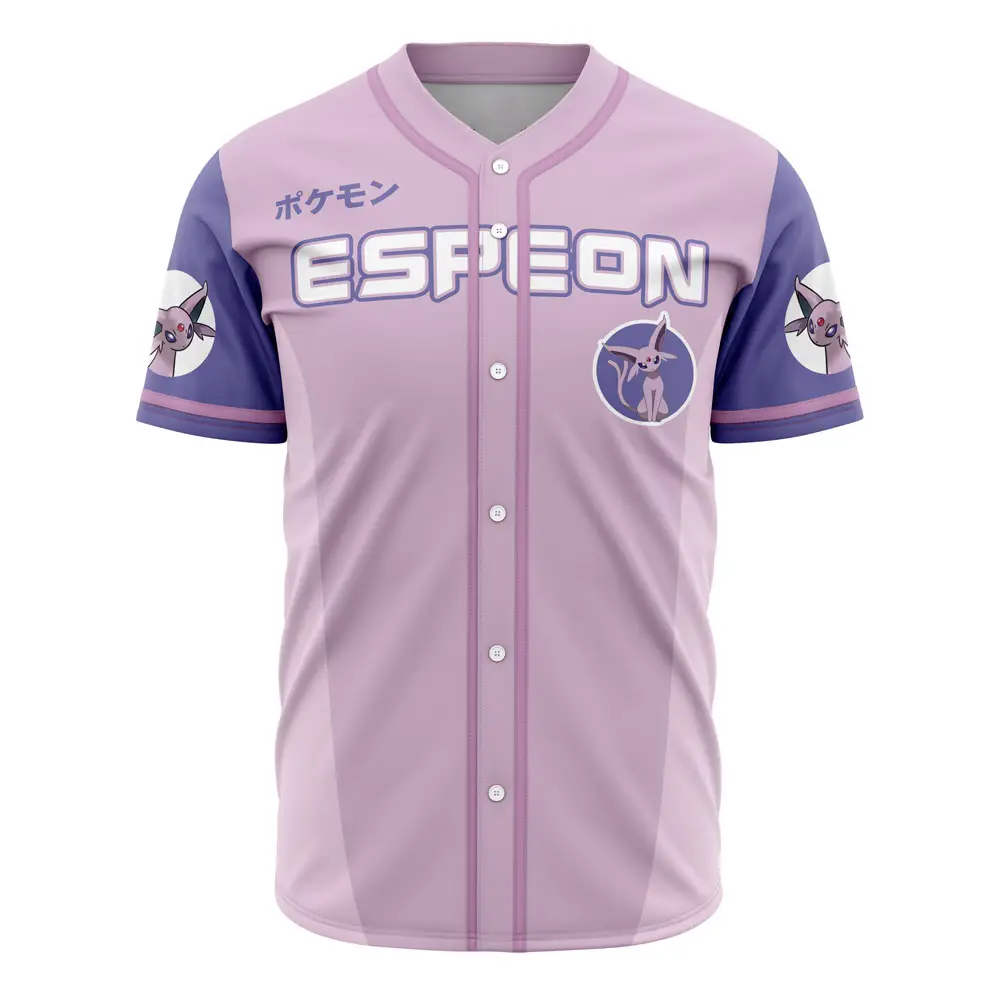 Limited Edition Espeon Baseball Jersey - Stylish Pokémon Fan Apparel