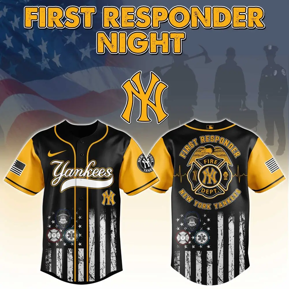 Limited Edition First Responder Yankees Jersey – Honor Heroes, Show Your Pride!