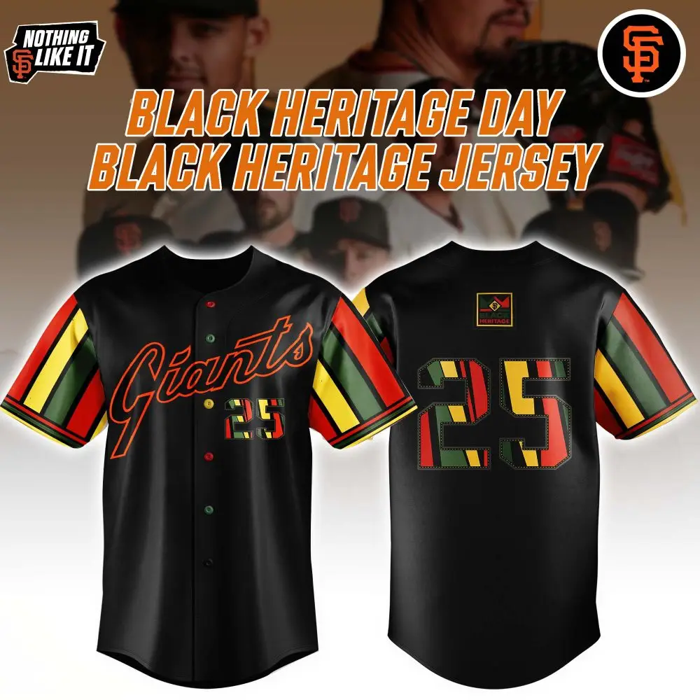 Limited Edition Giants Black Heritage Day Jersey - Celebrate In Style!